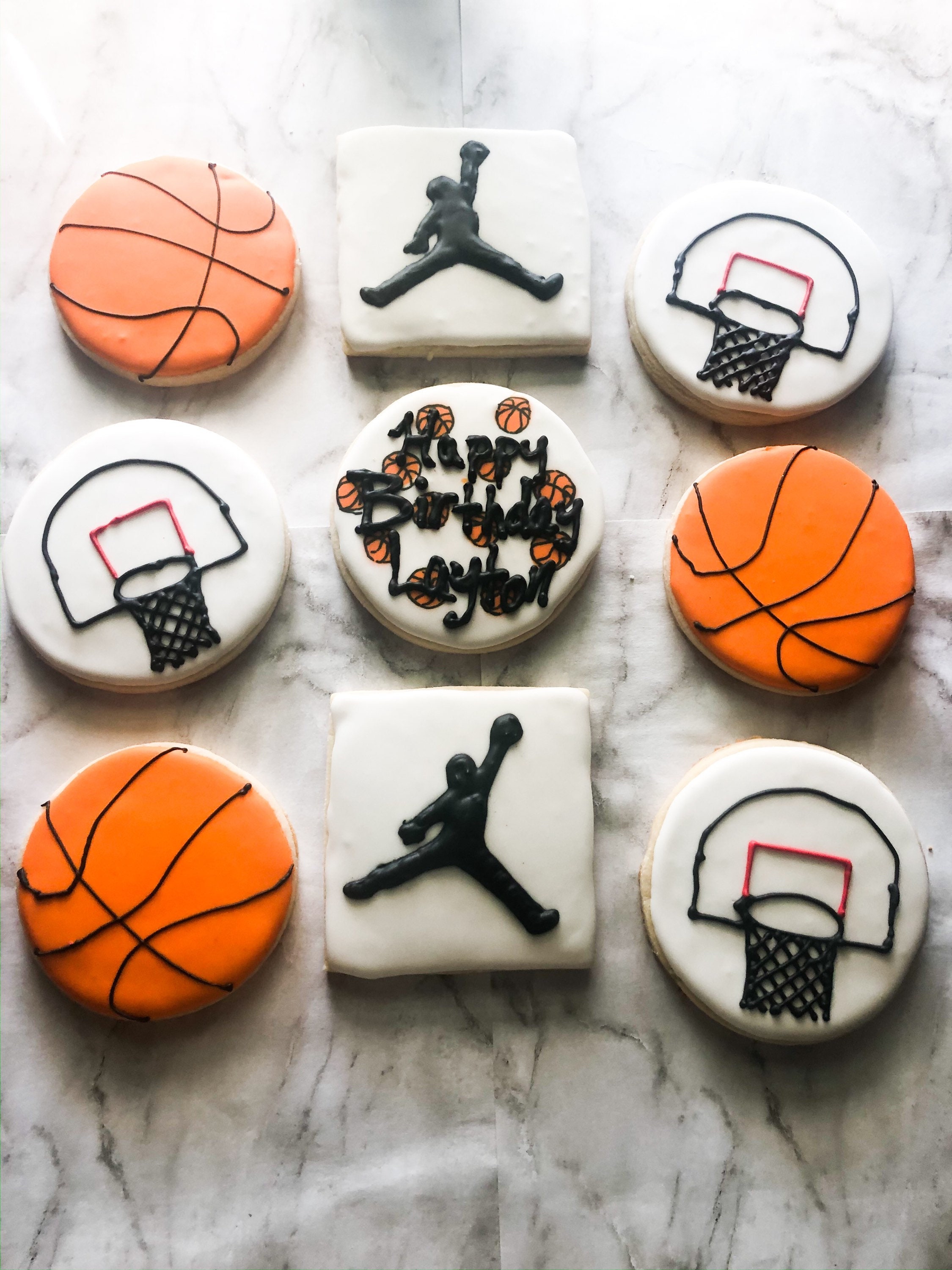 Basketball Themed Cookies 1 dozen Etsy