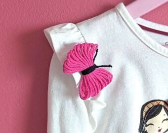 Mirabel Pink Butterfly Pin, Encanto Inspired Butterfly Pin, Mirabel Accessories, Mirabel Butterfly, Encanto Butterfly
