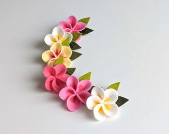 Baby Moana Plumeria, Moana Hair Clip, Moana Plumeria Flower, Moana Plumeria Flower, Tropical Hair Clip, Moana