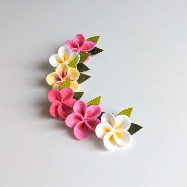 Baby Moana Plumeria, Moana Hair Clip, Moana Plumeria Flower, Moana Plumeria Flower, Tropical Hair Clip, Moana