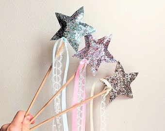 Magic Wand, Star Wand, Halloween Wand, Party Wand, Glitter Wand, Princess Wand