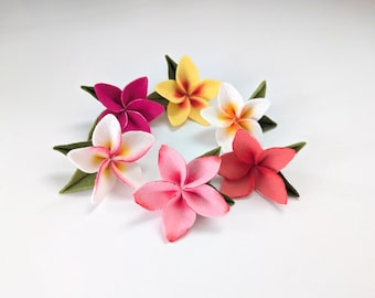 Moana Plumeria Hair Clip, Moana Hair Clip, Moana Plumeria Flower, Moana Plumeria Flower, Tropical Hair Clip, Moana