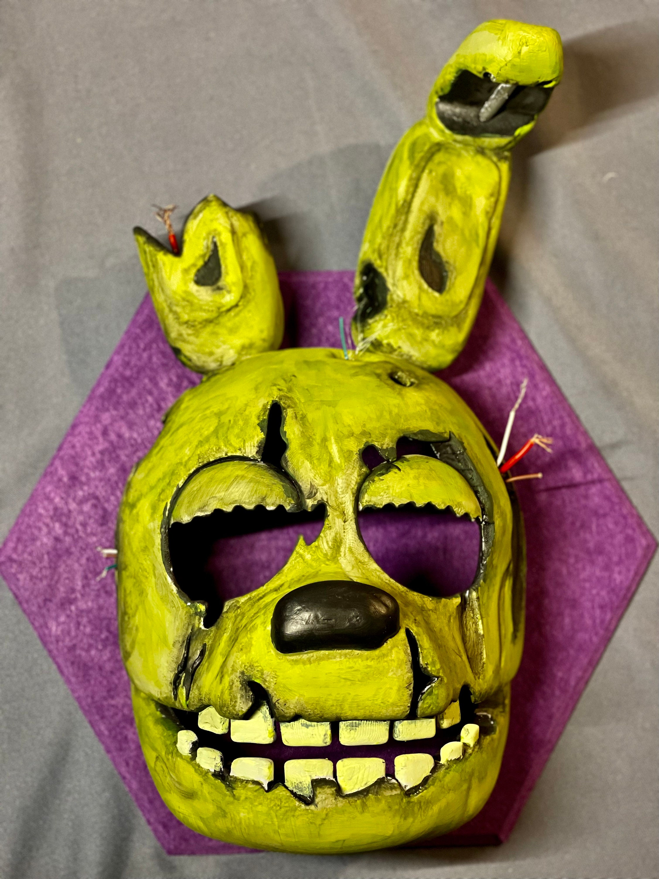 Lefty Felt Embroidered Mask -Rockstar Freddy Mask - Black Bear Mask - FNAF  Mask - Kid & Adult - Creative Play - Halloween Costume
