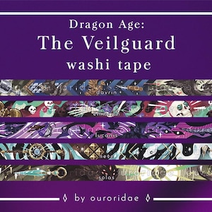 Dragon Age : ruban adhésif Washi The Veilguard, ruban adhésif Washi fixe, journal, scrapbooking