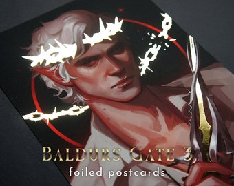 VORBESTELLUNG | Vereitelte Baldur's Gate 3 Postkarten: Astarion, Shadowheart | Dame Aylin, Gale, Karlach