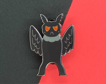 Mothman Creepy Crawly Cryptid 1.5 inch Hard Enamel Pin