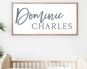 Baby Name Sign | Nursery Sign | Baby Boy Name Sign | Nursery Name Signs | Nursery Sign Boy | Personalized Baby Gifts | Baby Shower Gift |