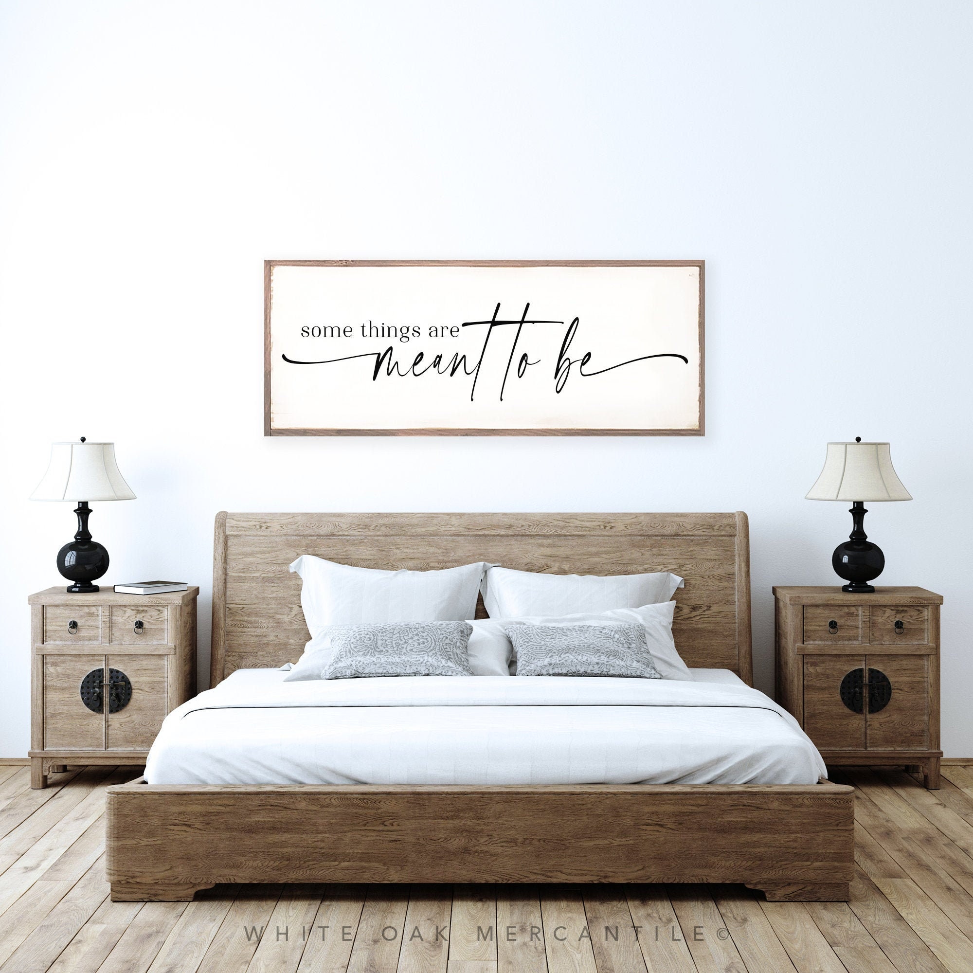 Meant To Be Sign Above Bed Signs Above Bed Decor Master Etsy