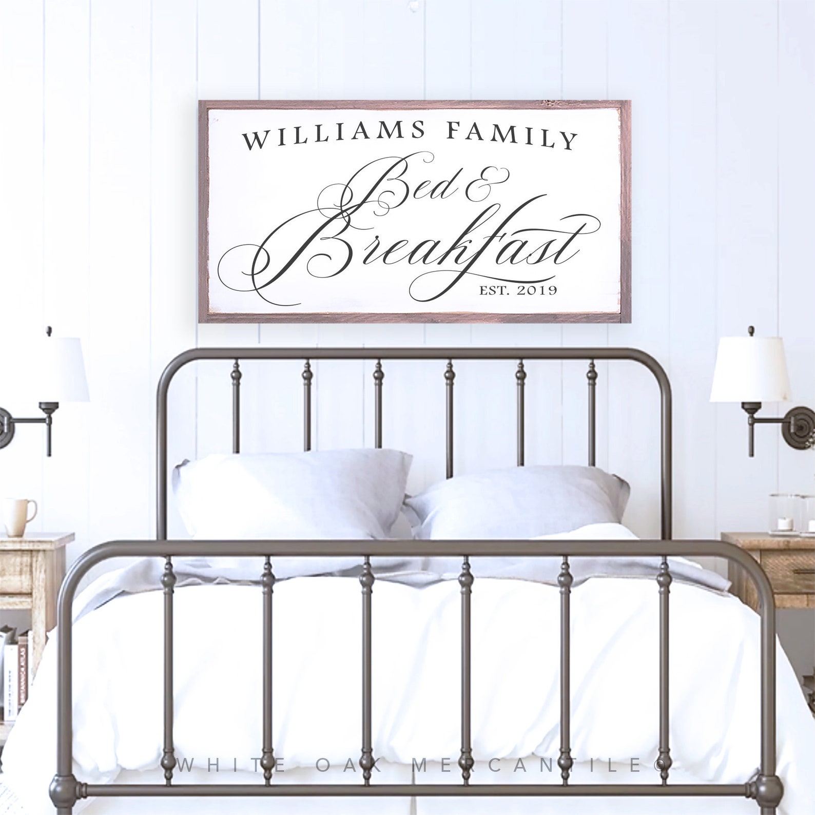 Bed and Breakfast Sign Personalized Sign Family Name Sign - Etsy