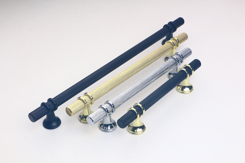 Kitchen Pulls Knurled Knurl Handles Handle Knob T Bar Etsy