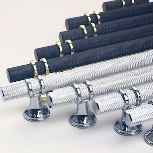 Kitchen Cabinet Pulls Knurled Knurl Handles Handle Knob T Bar Drawer Door Draws Pull