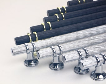 Kitchen Cabinet Pulls Knurled Knurl Handles Handle Knob T Bar Drawer Door Draws Pull