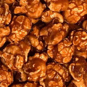 Gourmet Dark Caramel Popcorn - Handmade in Small Batches