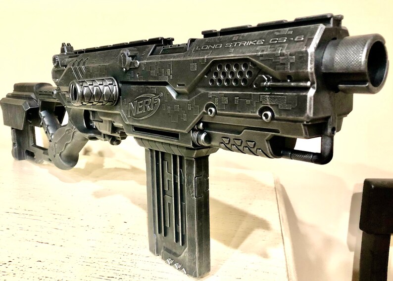 Nerf Nstrike Longstrike CS6 Custom Blaster Etsy