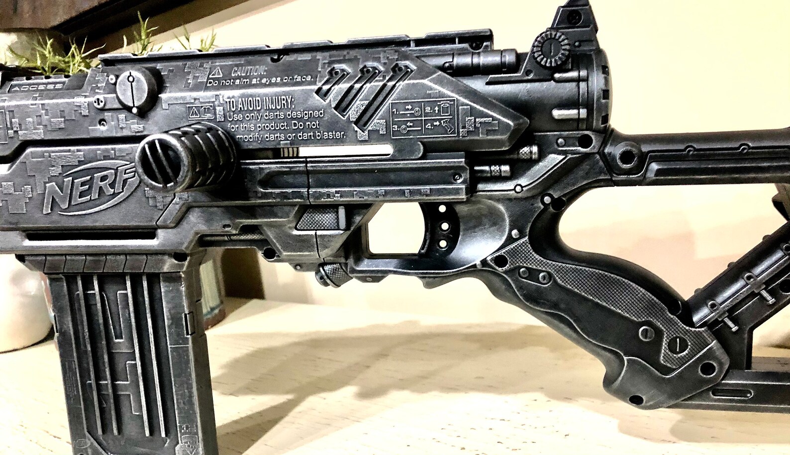Nerf Nstrike Longstrike CS6 Custom Blaster Etsy