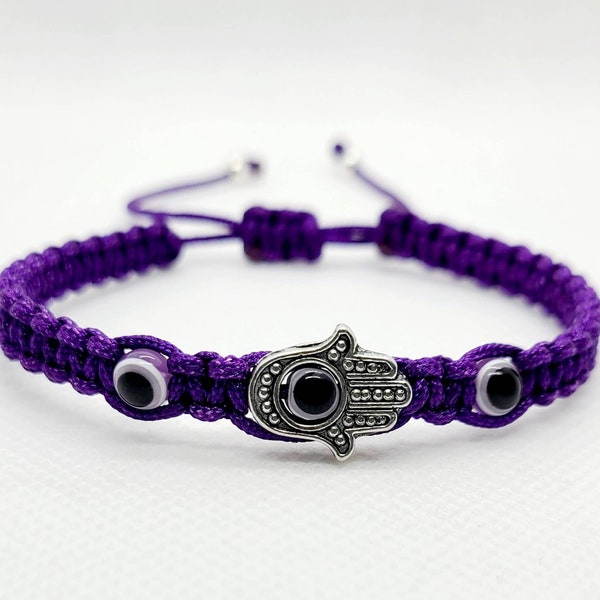 Hamsa hand,  evil eye bracelet / Mano de fatima