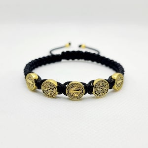 St Benedict five medals bracelet / pulcera de  cinco medallas de San Benito