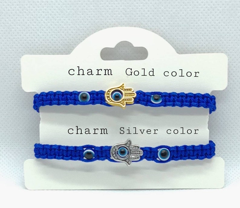 Hamsa hand evil eye bracelet Mano de fatima