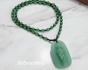 Saint Jude  Necklace – Religious Amulet, Protection Rosary