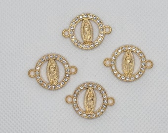 10pcs Saint Crystal Rhinestone Connectors