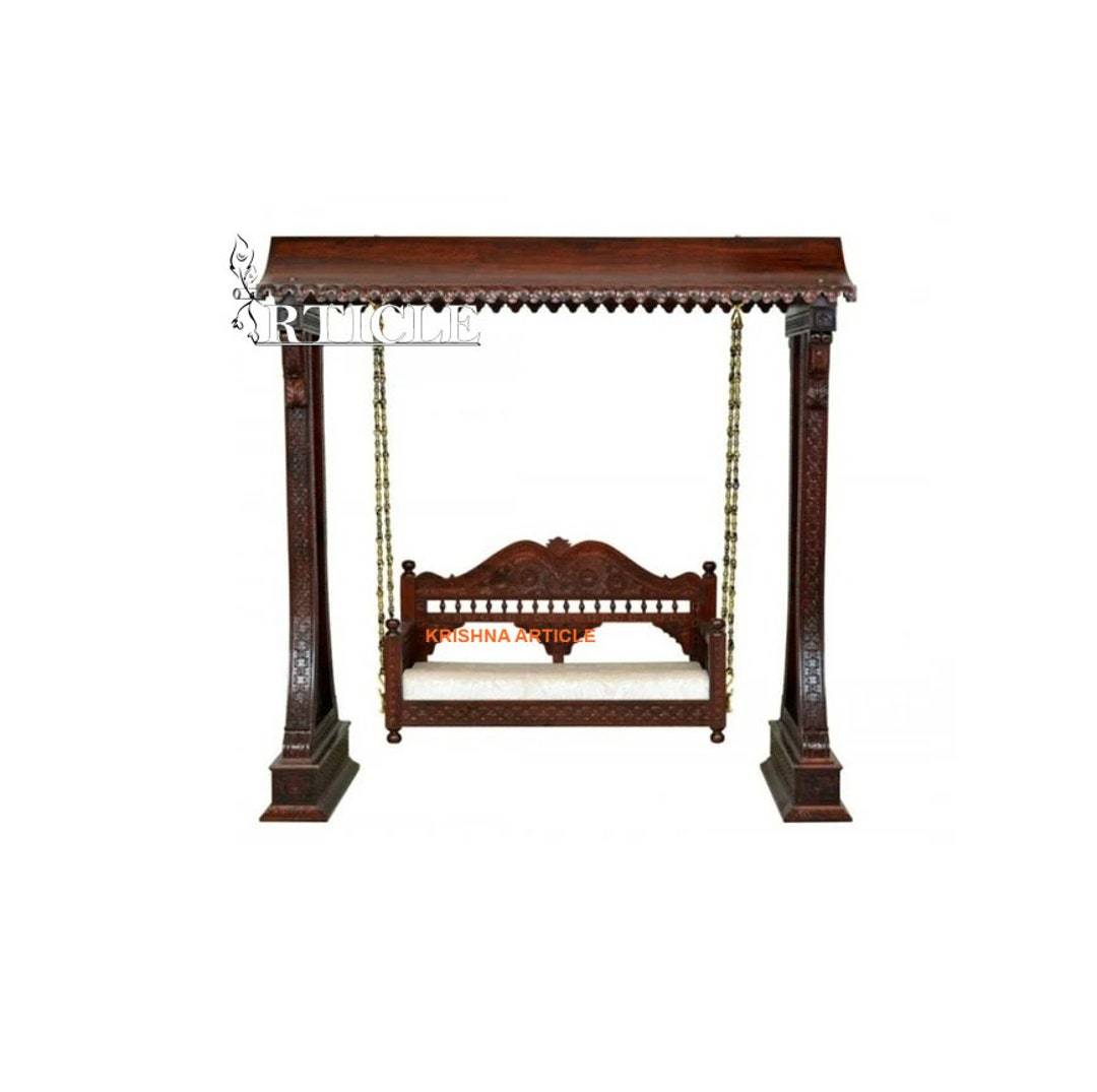 Buy Handcarved Jhula Indian Jhula Furniture Teak Woodcarving Swing