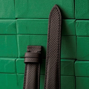 Epsom Brown Leather Watch Strap 24mm 23mm 22mm 21mm 20mm 19mm 18mm 16mm 14mm LEACUS Bespoke Leather Watch Straps