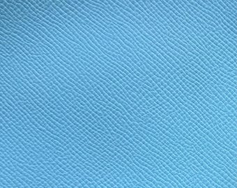 Correa de reloj de cuero Epsom azul claro hecha a mano por Leacus