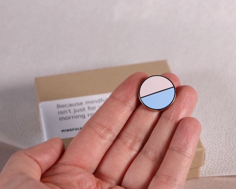 Mindfulness Hard Enamel Pin Enamel Pin Enamel Pin Set Lapel Pin Magnet Pin Stocking Stuffer