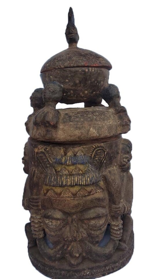 Hand Carved Antiquity From Yoruba Land Ajere Ifa Agbailu Etsy