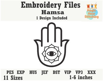 Hamsa Hand Machine Embroidery Design,Hamsa Ornate Machine Embroidery File,Hamsa Applique Machine Embroidery,dst,exp,hus,jef,pes,vip,vp3,xxx