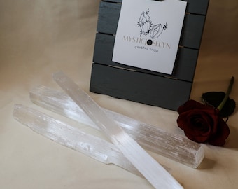 Medium Selenite Wands average of 8-13 inches long