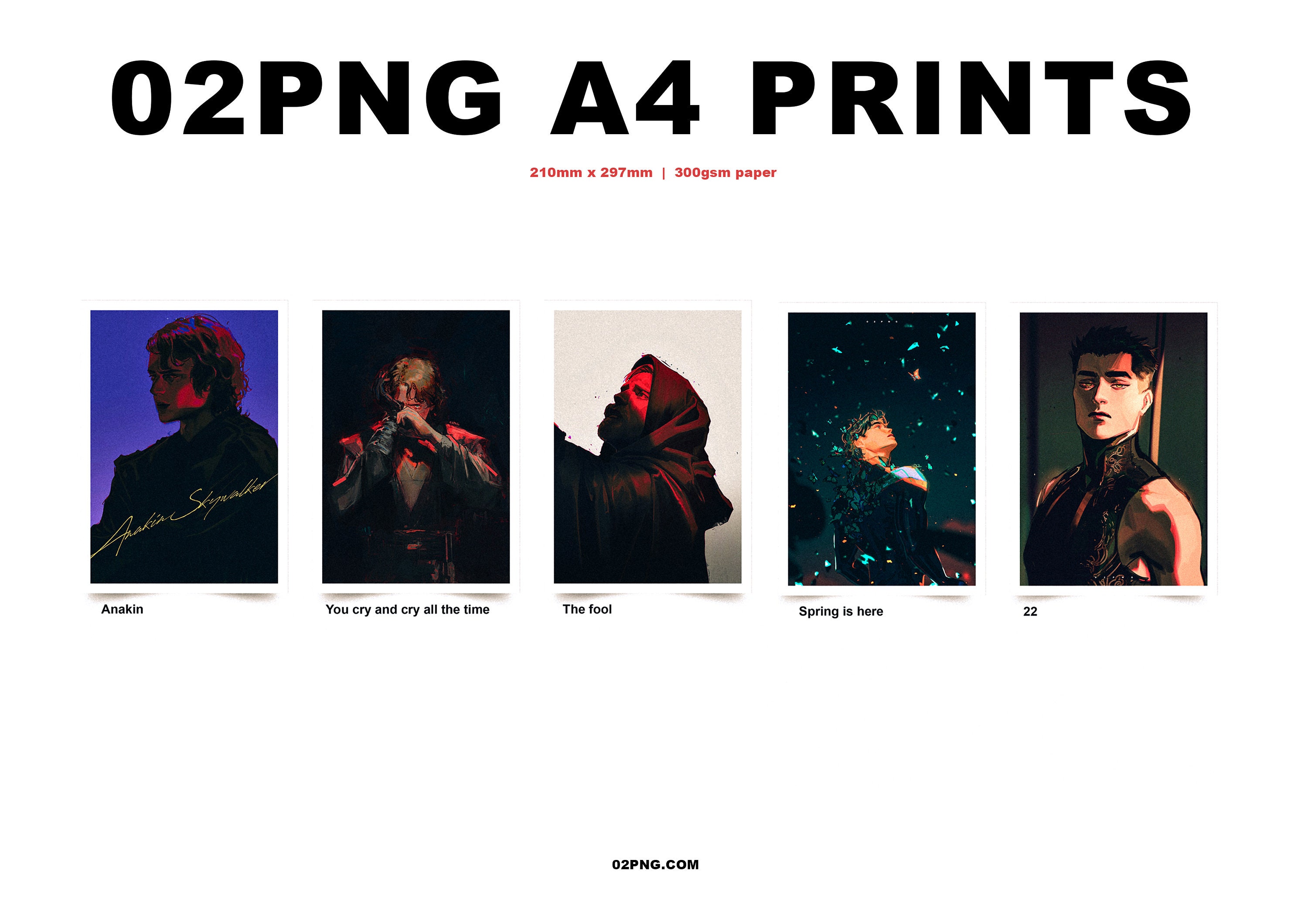 02PNG A4 PRINTS vol.1 | DC Comics/ Star War