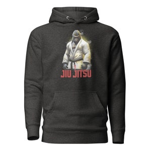 Gorilla Jiu Jitsu Black Belt Martial Arts BJJ MMA Grappling Unisex Hoodie