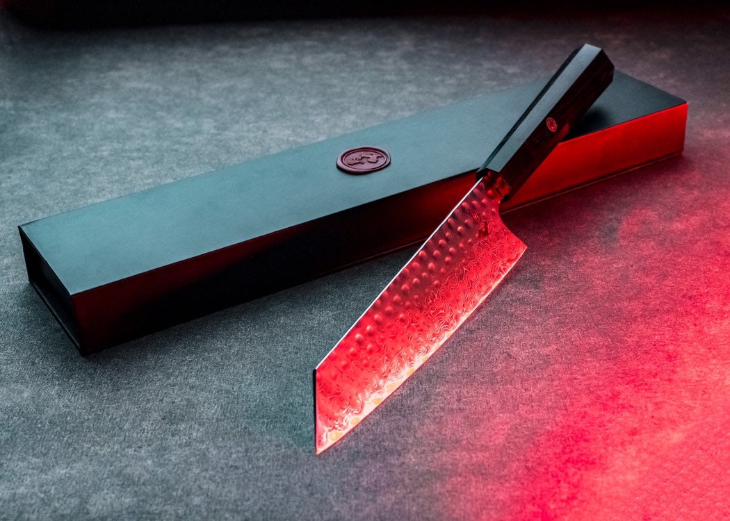 The Chef Japanese Kiritsuke 7’ VG10 Damascus steel Chef's knife -…