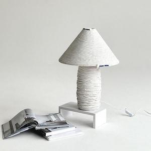 Handmade Sculptural Table Lamp: Modern Organic Lighting