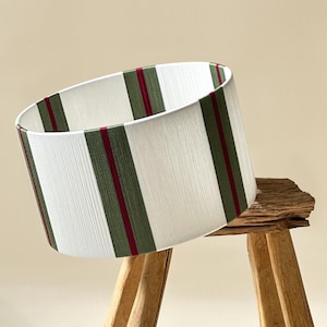 Handgefertigter Gestreifter Lampenschirm - Benutzerdefinierte Größe & Farbe, passende Optionen | Moderner Lampenschirm