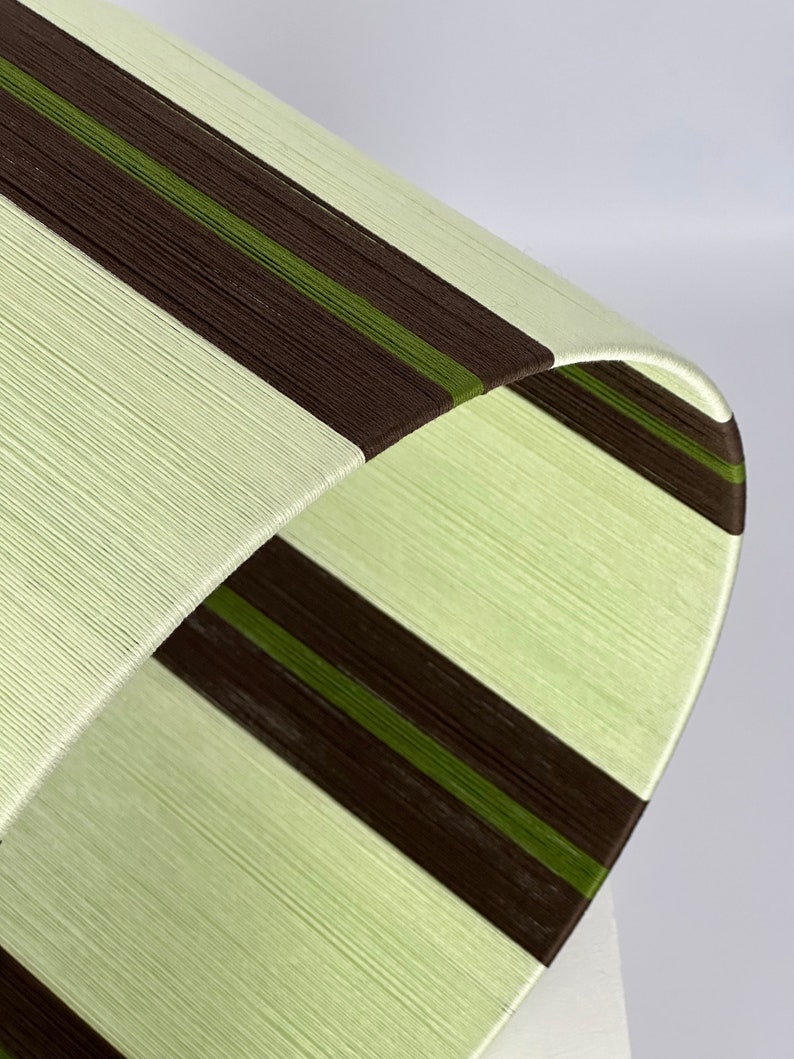 Pantalla de lámpara tejida a mano con bloques de color: moderna pantalla de hilo de algodón 2