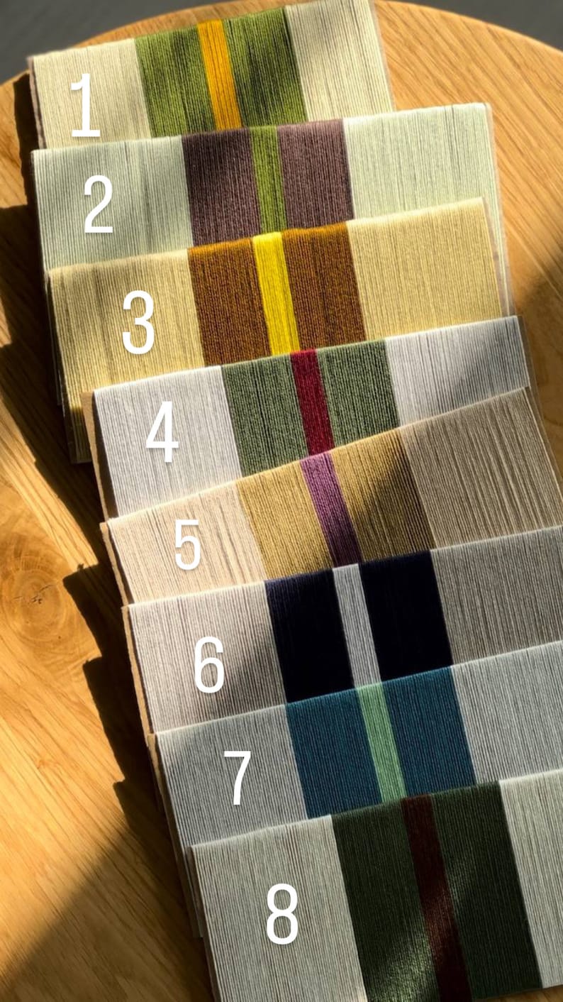 Pantalla de lámpara tejida a mano con bloques de color: moderna pantalla de hilo de algodón imagen 8