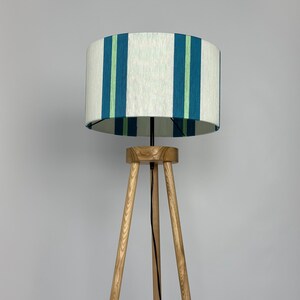 Pantalla de lámpara tejida a mano con bloques de color: moderna pantalla de hilo de algodón imagen 7