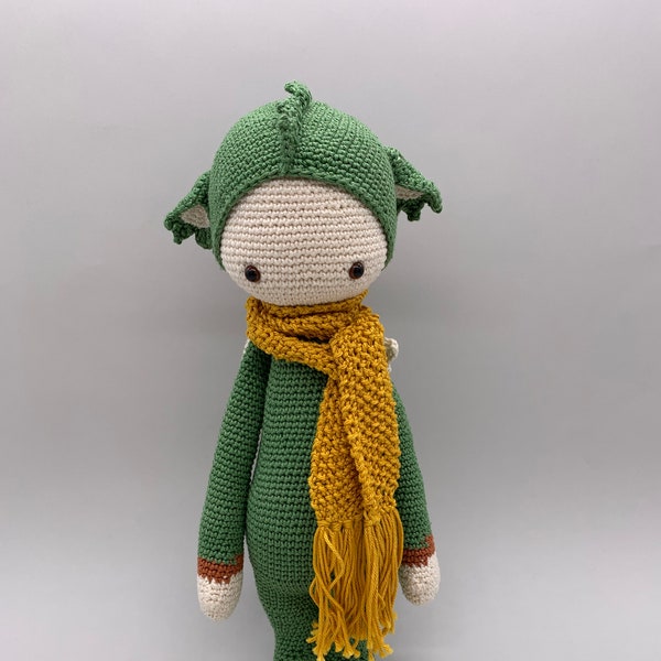 Lalylala, DIRK le dragon, amigurumi, fait main, fabrication artisanale, produit fini