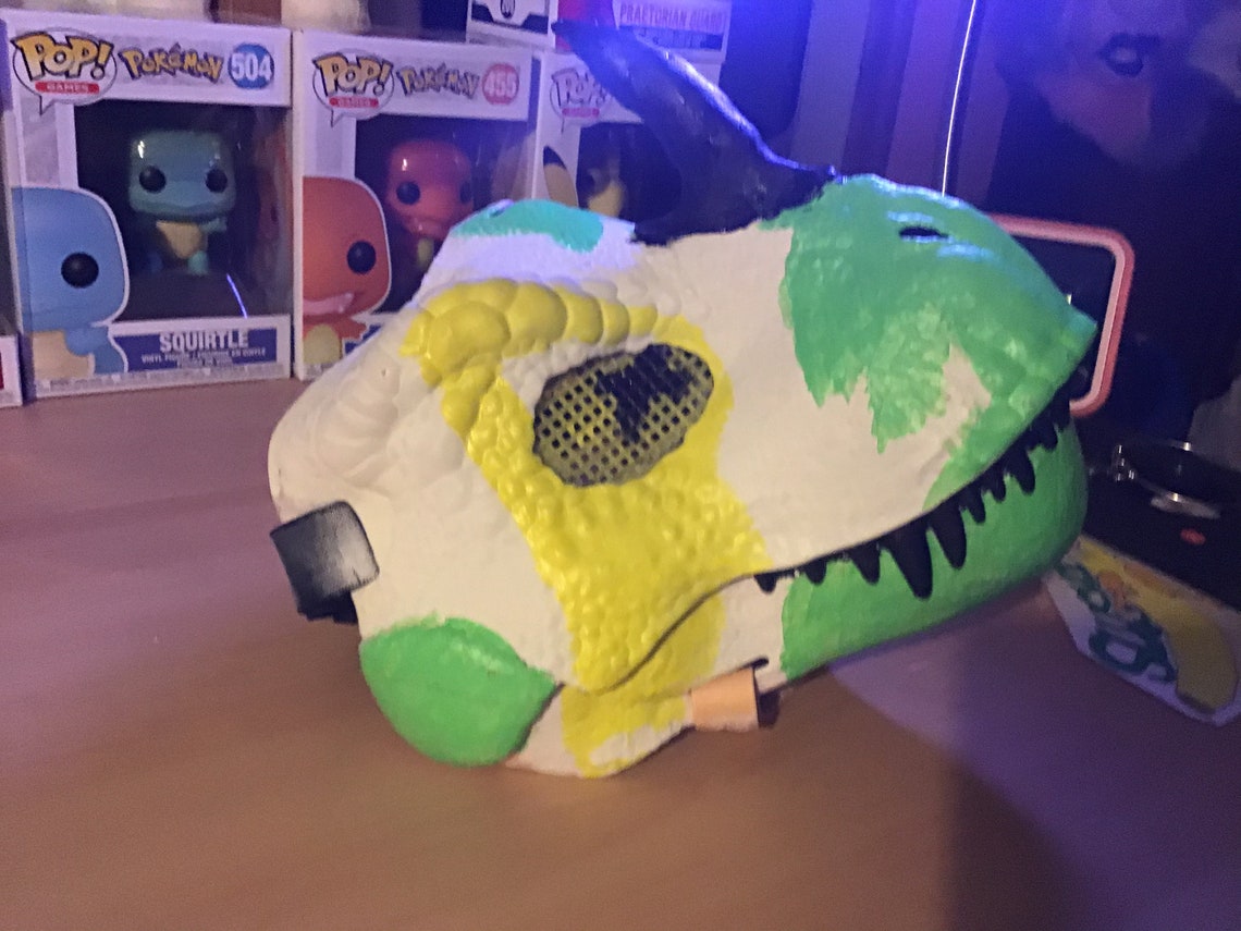 CUSTOM Dino Masks PAINTED ONLY Etsy