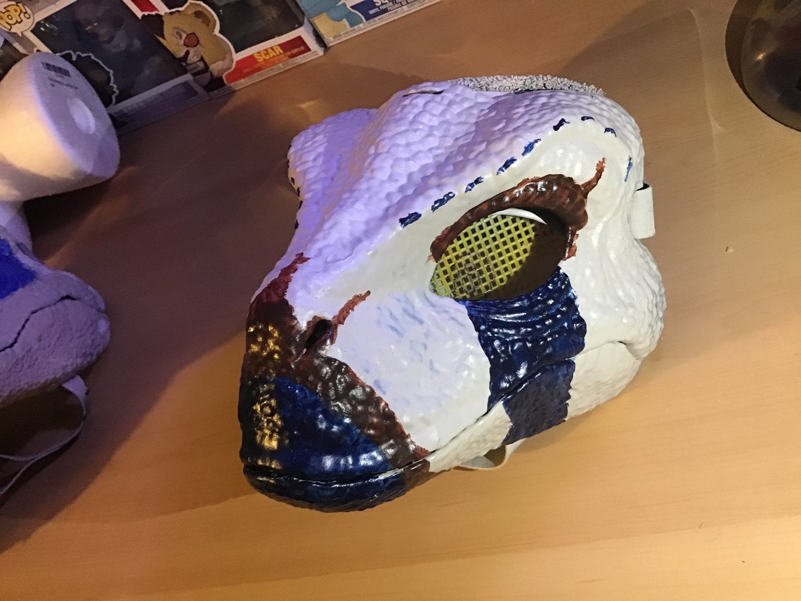 CUSTOM Dino Masks PAINTED ONLY Etsy