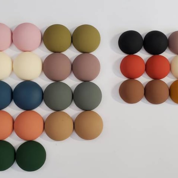 23 Pairs of Matte Cabochons