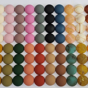 40 pairs of 18mm Matte Cabochons