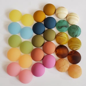 15 pairs 18mm cabochons,