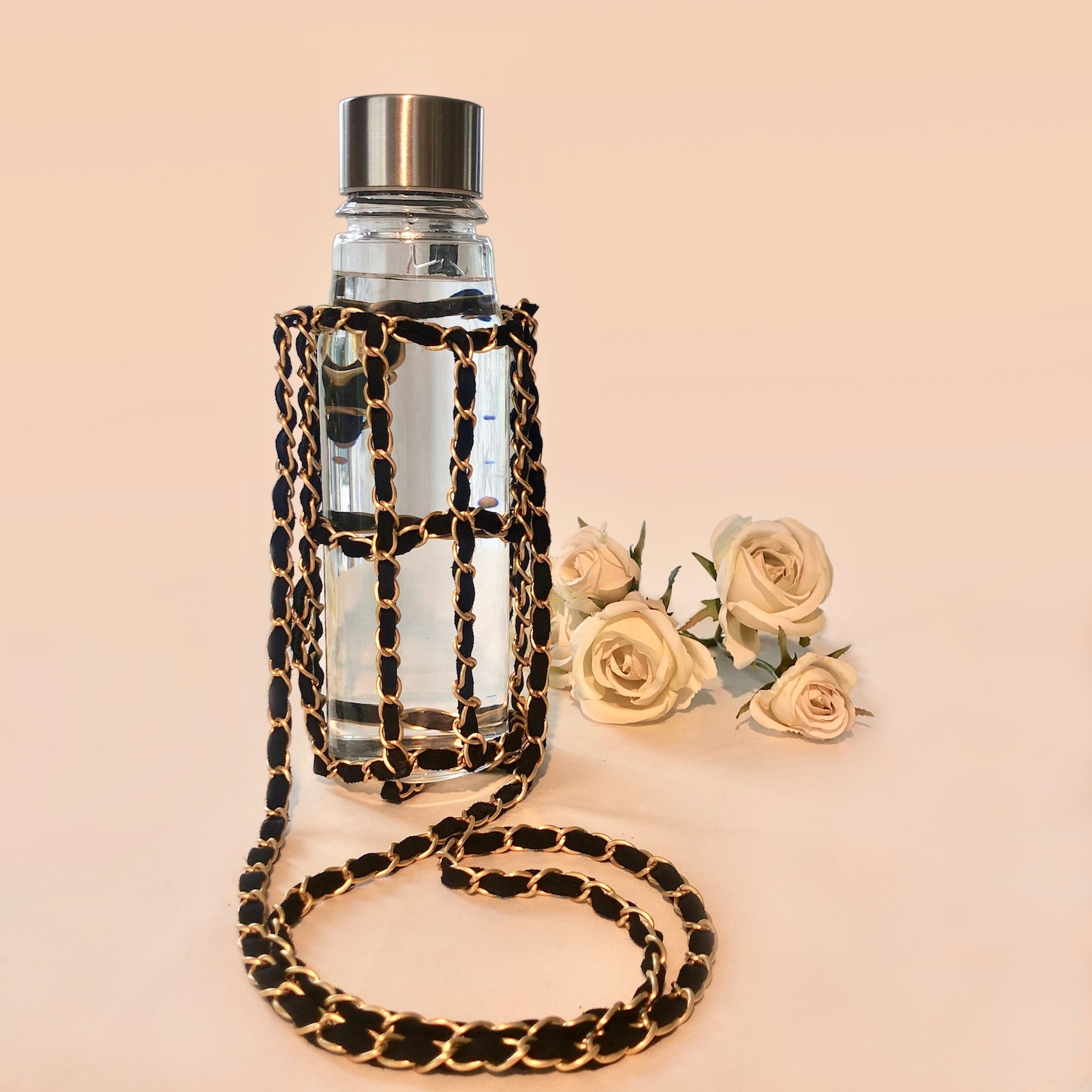 Chain Water Bottle Holder Cross Body Sling Standard Size For Etsy