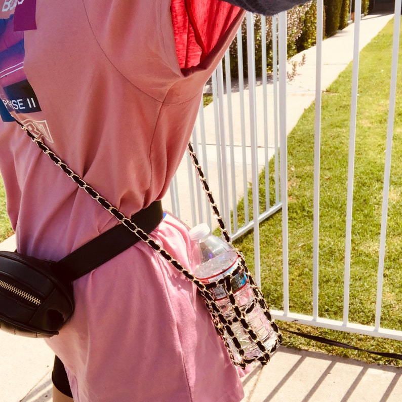Chain Water Bottle Holder Cross Body Sling Standard Size For Etsy