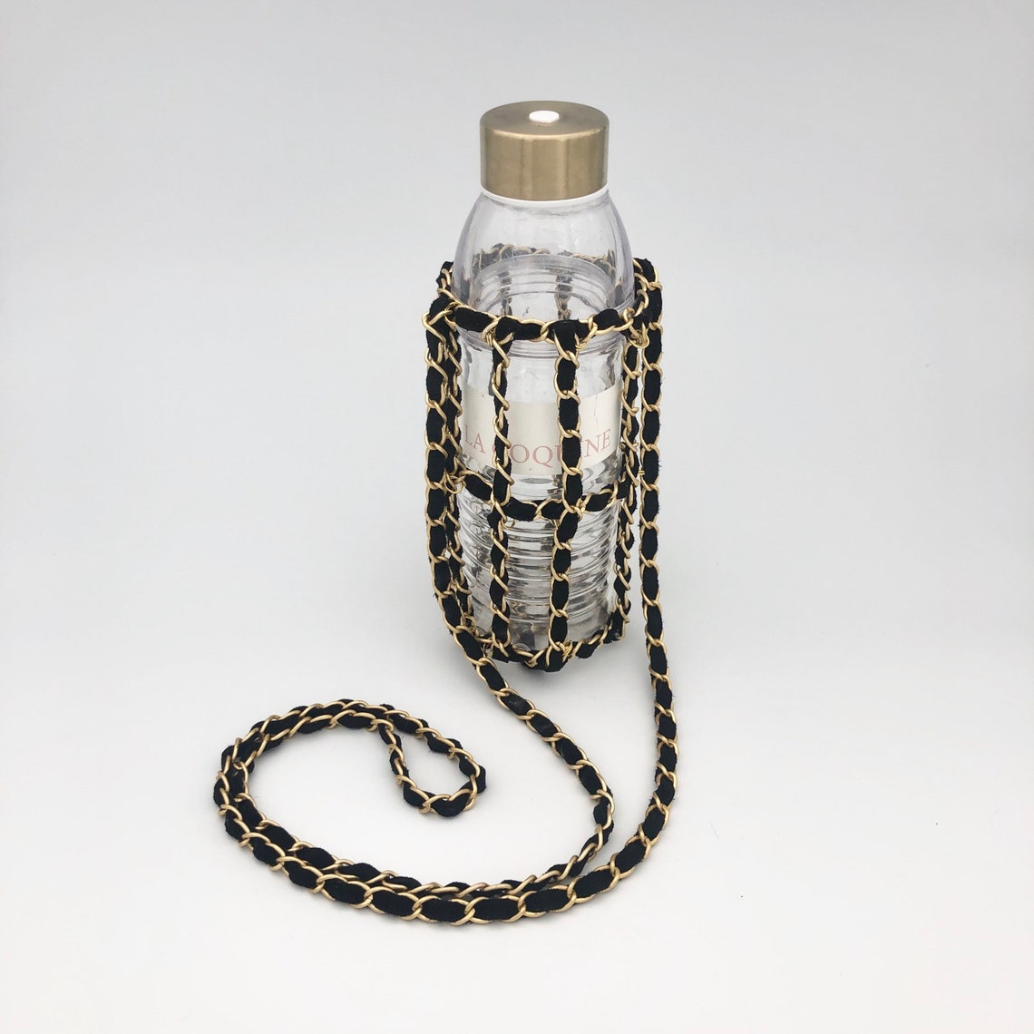 Crochet Chain Water Bottle Holder With Cross Body Sling for Etsy