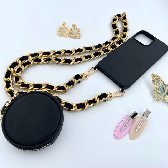 Chunky Gold Chain Crossbody Phone Strap