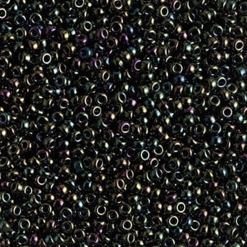 Miyuki Seed Beads 150 0453 Metallic Forest Green Miyuki Etsy